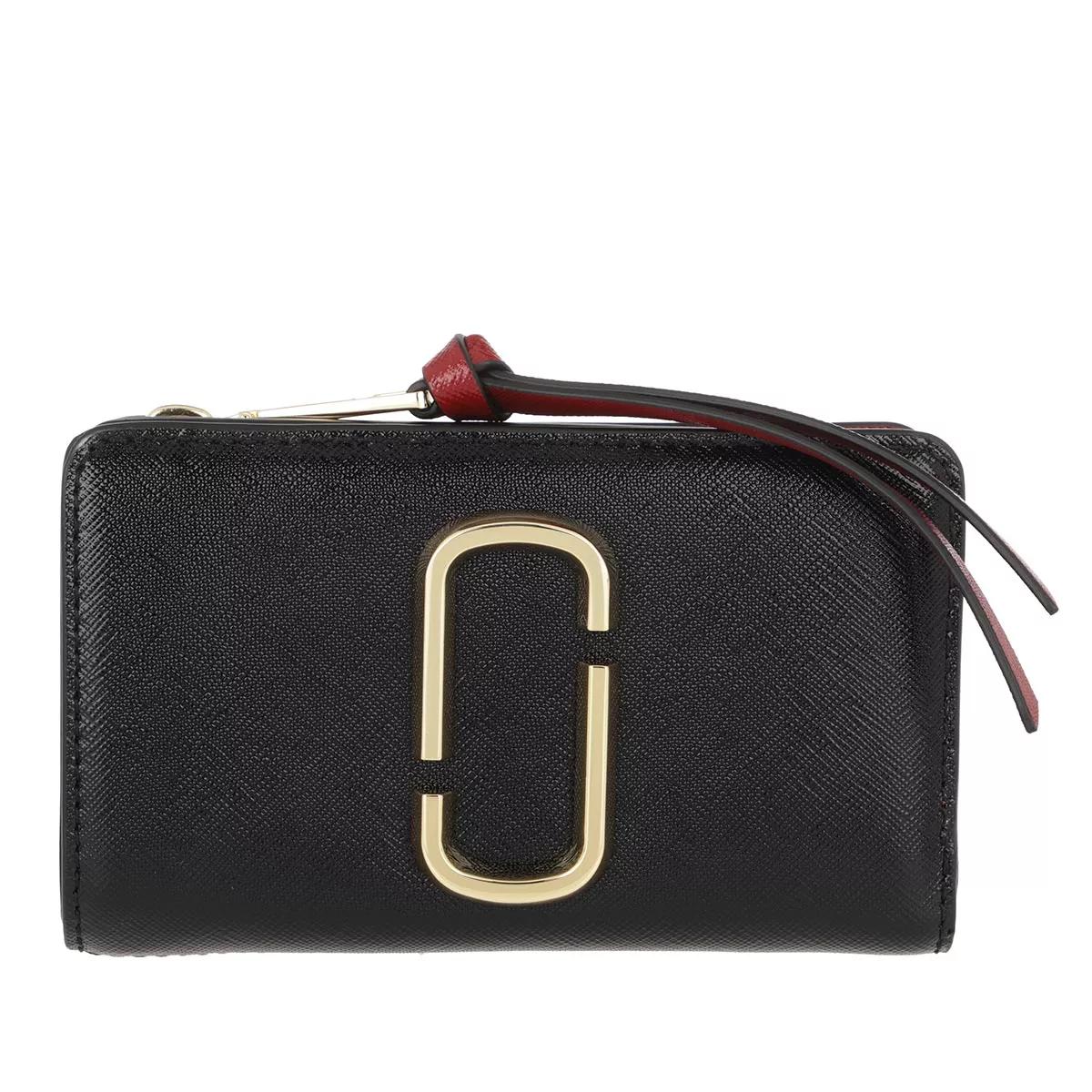 Marc Jacobs The Snapshot Compact Wallet Black/Chianti | Bi-Fold Wallet