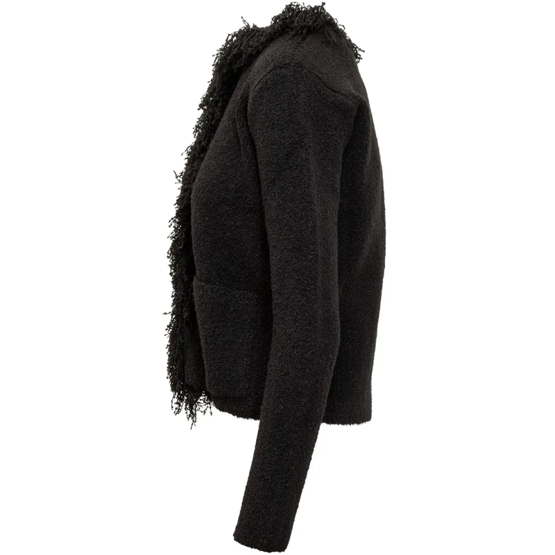 Salvatore Ferragamo  Cardigan Nero con Frange Ferragamo schwarz(Image 3)