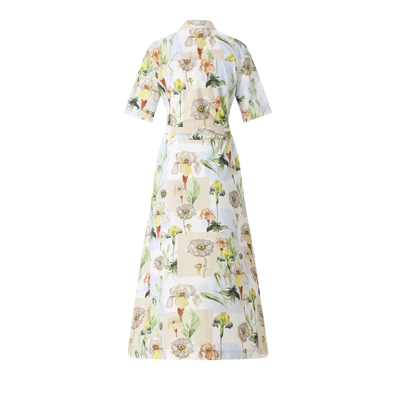 CALIBAN Shirtjurk Blusenkleid mit floralem Muster mehrfarbig(Image 2)