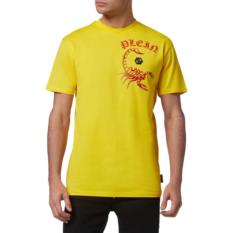 Philipp Plein T-Shirt T-Shirt Scorpion gelb(Image 3)