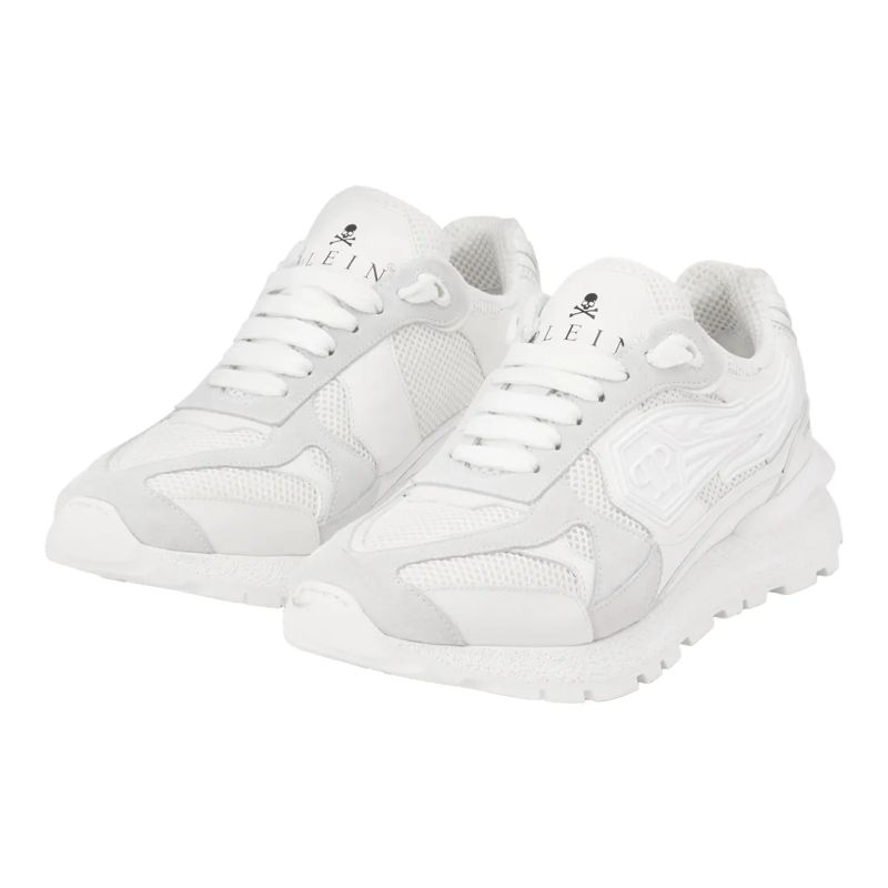 Philipp Plein Low-Top-Sneaker Mit diesen Predator-Sneakern in Lo-Top-Form aus ge weiss