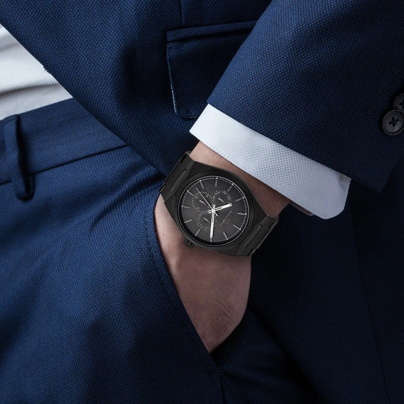 Rhodenwald & Söhne Automatikuhr Herren Armbanduhr Cooledge Edelstahl schwarz(Image 2)