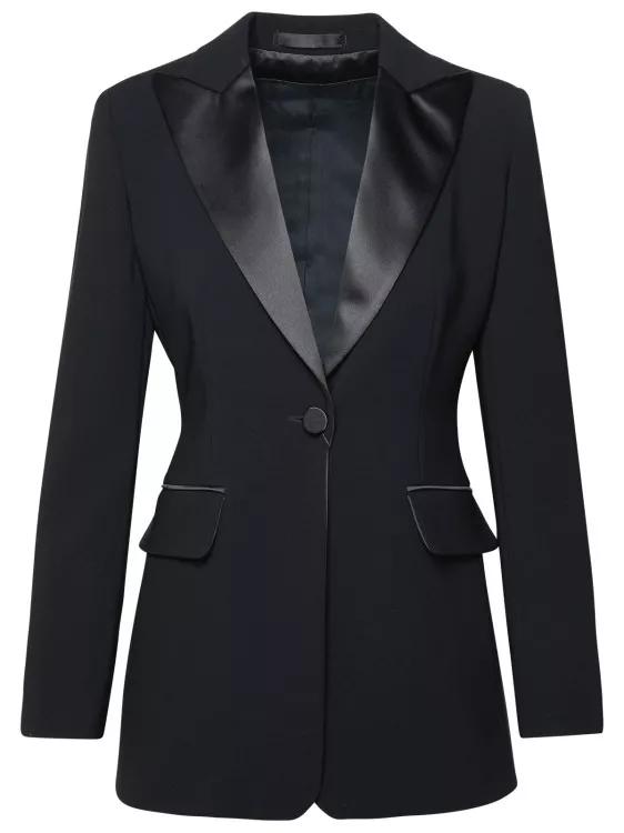 Max Mara - Plinio%27 Black Acetate Blend Jacket - Größe 40 - black