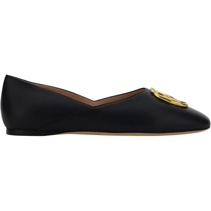 Bally Claquettes Bally Leather Ballerina Flats schwarz