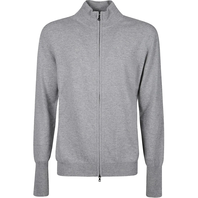 Ballantyne  Plain Full Zip Cardigan Metallic silber