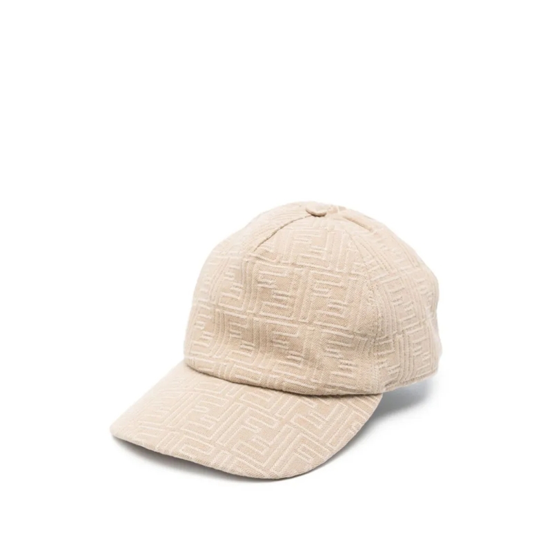 Fendi Hoed Baseball Cap With Semi-Rigid Visor Neutrals