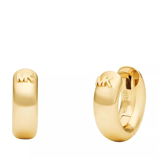 Michael Kors 14K Gold-Plated Sterling Silver Huggie Earrings Gold Orecchini a cerchio