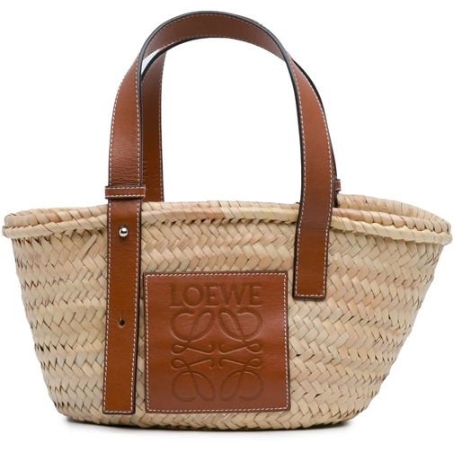 Loewe Tote 2010-2023 Small Raffia Basket Tote braun