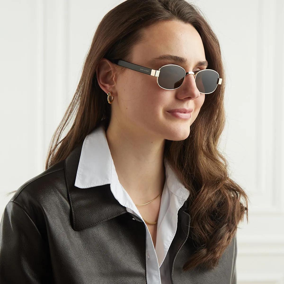 サングラス Saint Laurent Saint Laurent - SL 706 - 001 gold black brown Saint Laurent SL 706 001 - Gold Sunglasses for Unisex
