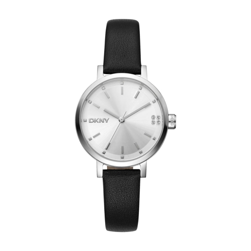 DKNY Automatikuhr Quarzuhr Soho Glitz schwarz