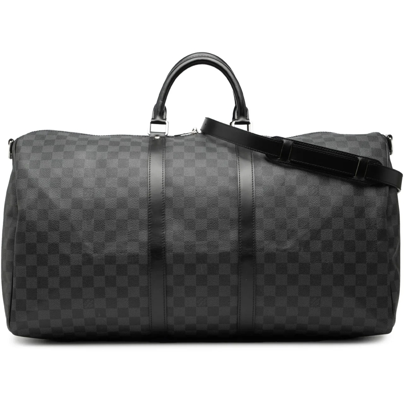 Louis Vuitton Weekender Damier Graphite Keepall Bandouliere 55 grau