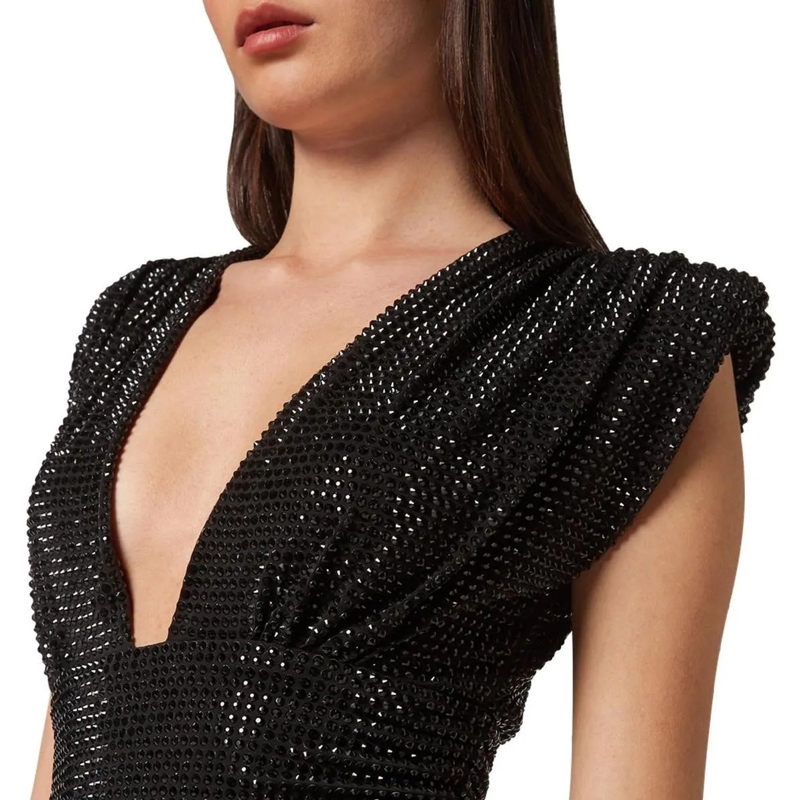 Philipp Plein Minikleid Minikleid Mit Schmucksteinen schwarz(Image 4)