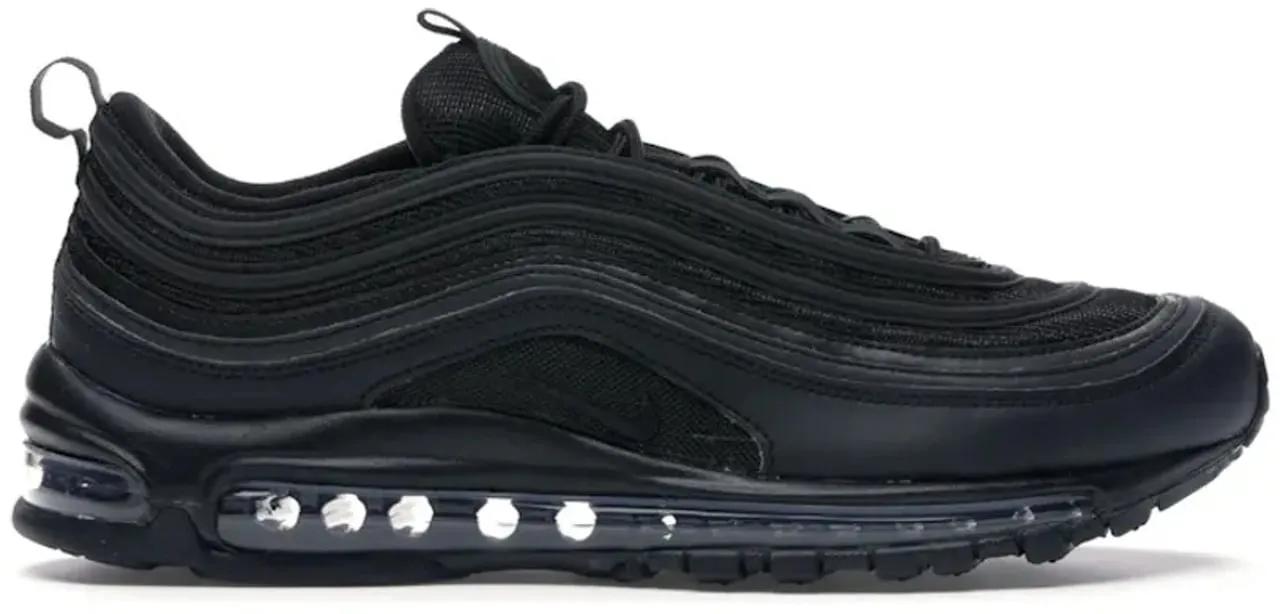 Nike Low-Top Sneaker - Nike Air Max 97 Triple Black - Gr. 48,5 (EU) - in Schwarz - für Herren