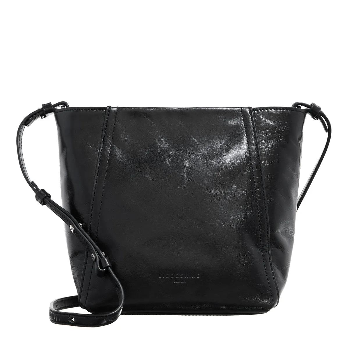 Liebeskind Berlin Hobo Bag - Chudy Paper Touch Crinkle - Gr. unisize - in Schwarz - für Damen