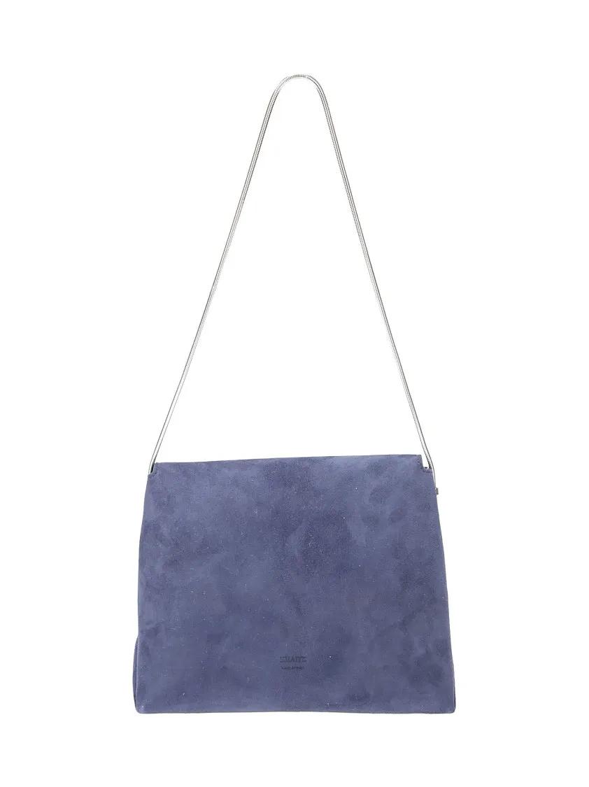 Khaite Shoppers Shoulder Bag With Disc Detail in blauw