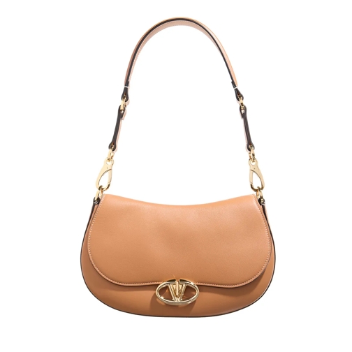 Valentino Garavani Small Saddle Bag Almond Beige Cykelväska