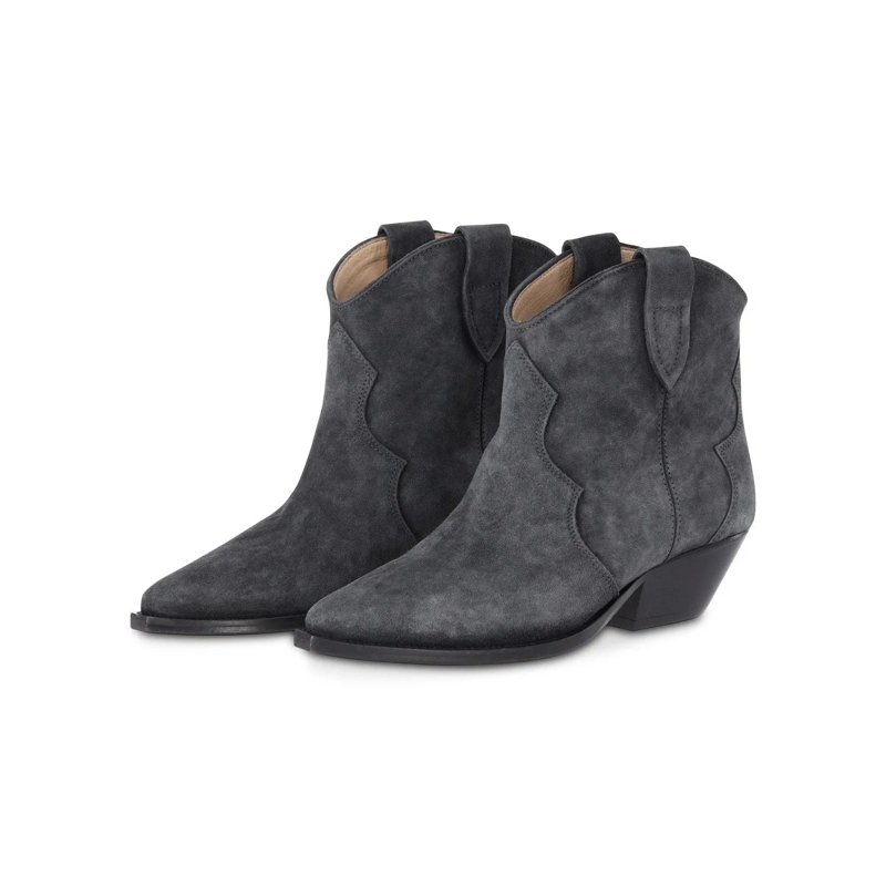 Isabel Marant Schnürschuhe Cowboy-Boot Dewina Anthrazit