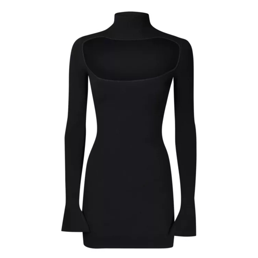 Ssheena Fitted Dress With Long Sleeves Black 
