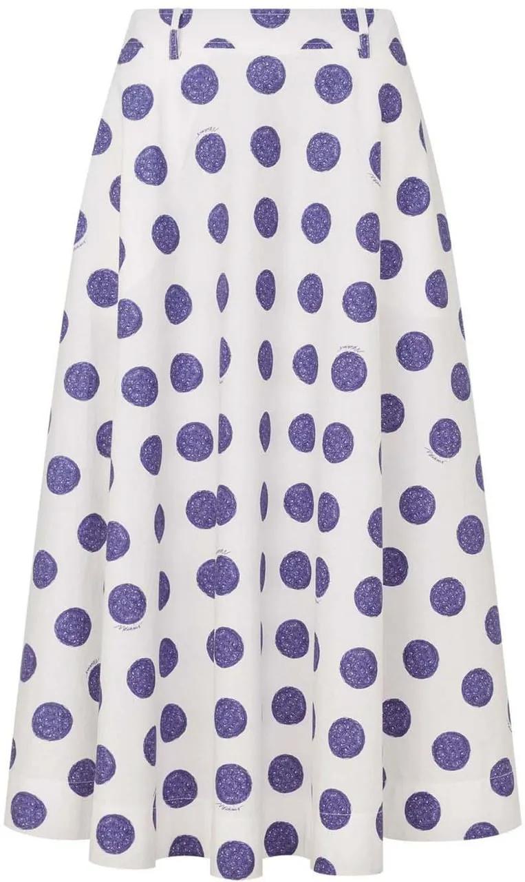 Thumbnail - Moschino - Skirts Multi White - Größe 42 - weiß