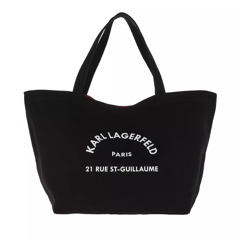 Karl Lagerfeld Shopper Rue St Guillaume Canvas Tote Black