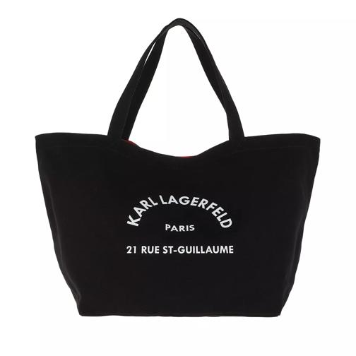 Karl Lagerfeld Rue St Guillaume Canvas Tote Black Sac à provisions