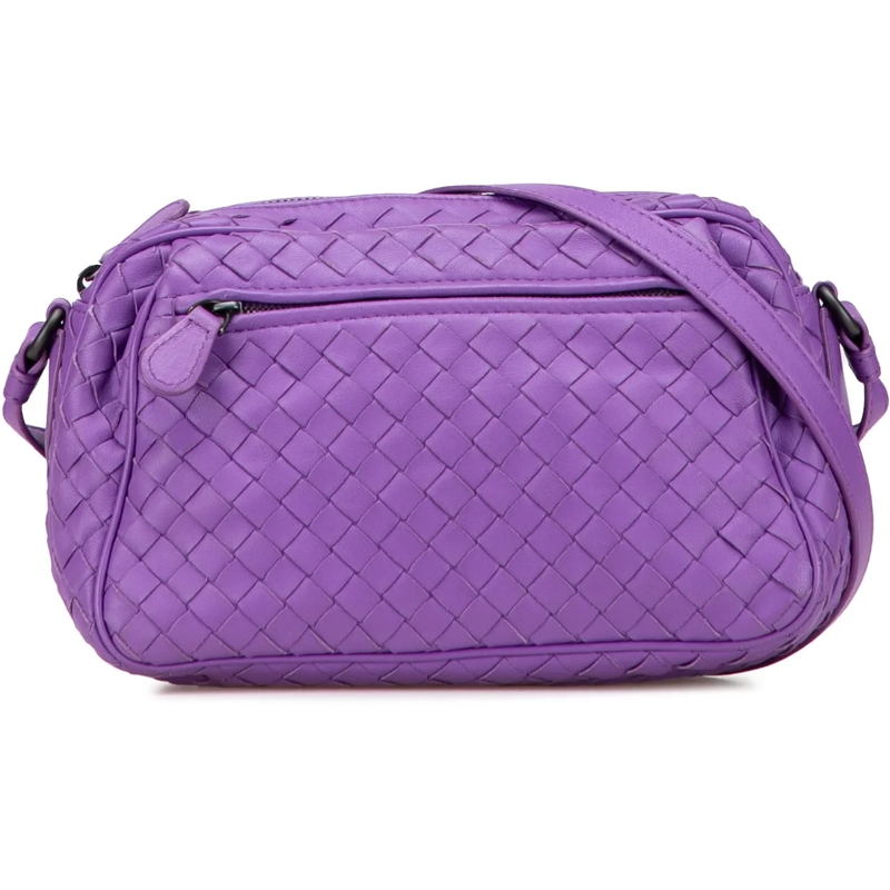 Bottega Veneta Schultertasche Nappa Intrecciato Crossbody lila