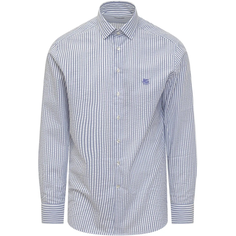 Etro  Camicia Uomo a Righe hellblau