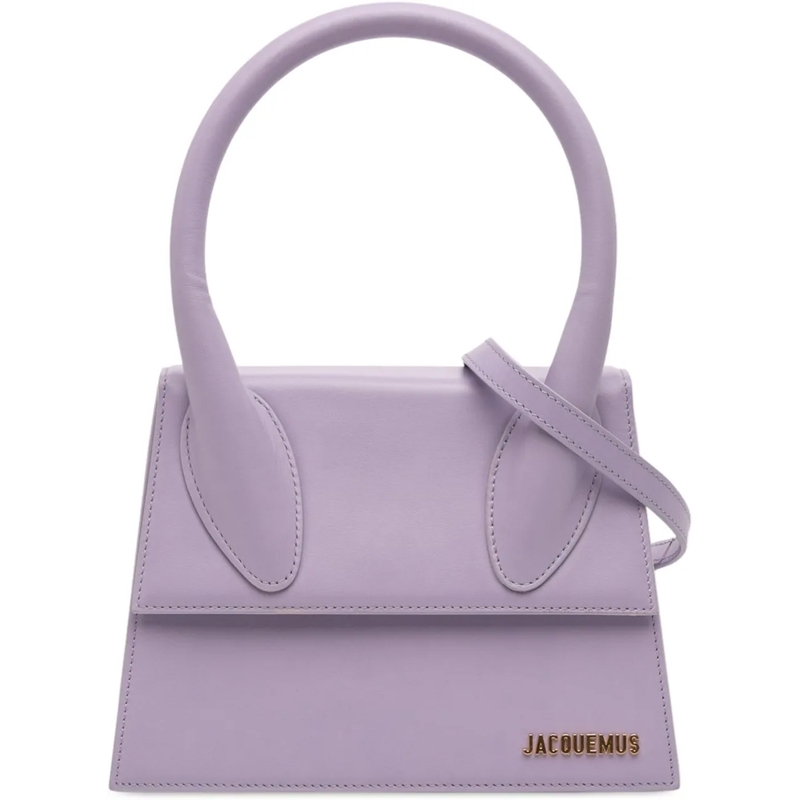 Jacquemus Schultertasche Smooth Calfskin Le Grand Chiquito lila