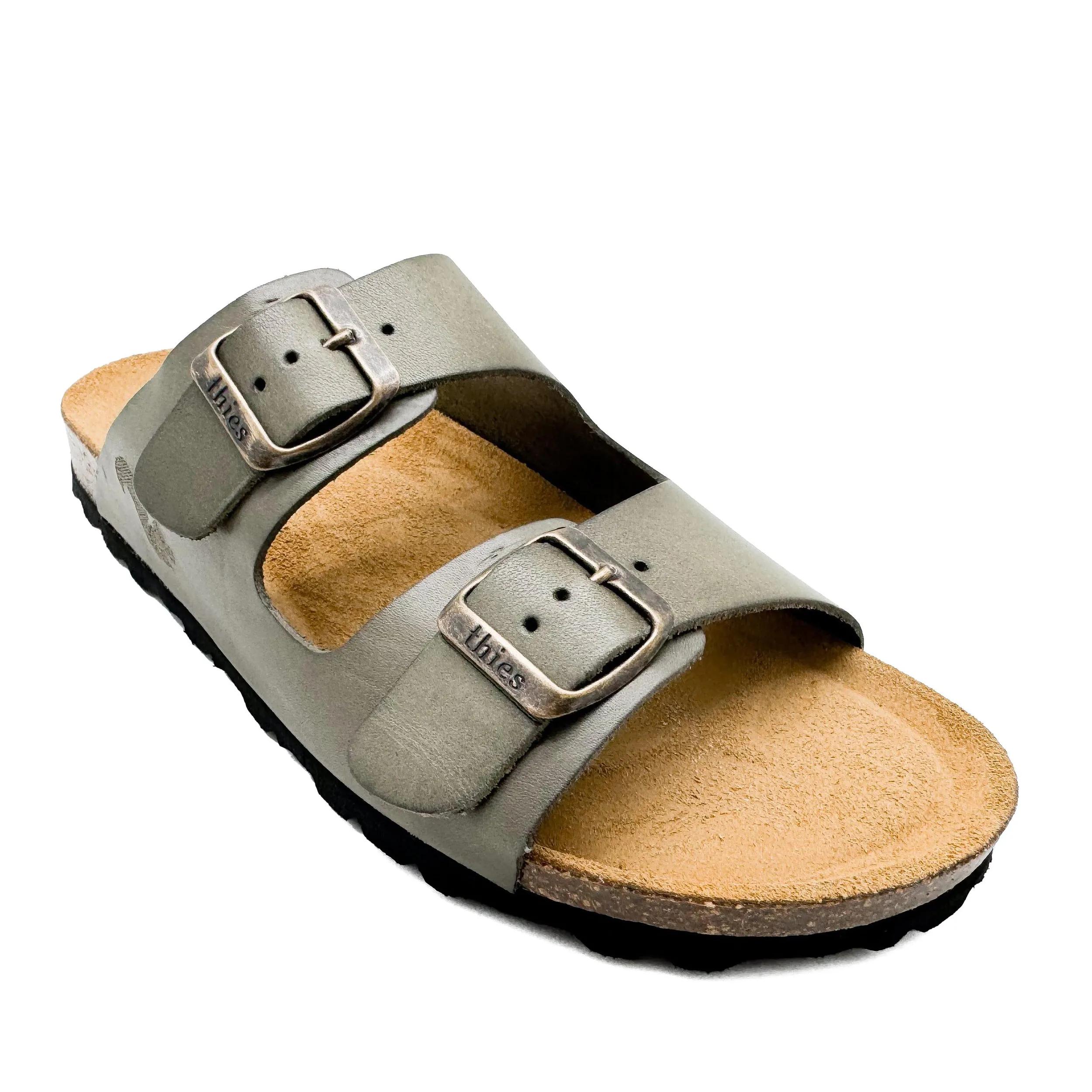 thies Sneakers - thies 1856 ® Eco Leather Sandal wasabi (W/X) - Gr. 36 (EU) - in Grün - für Damen