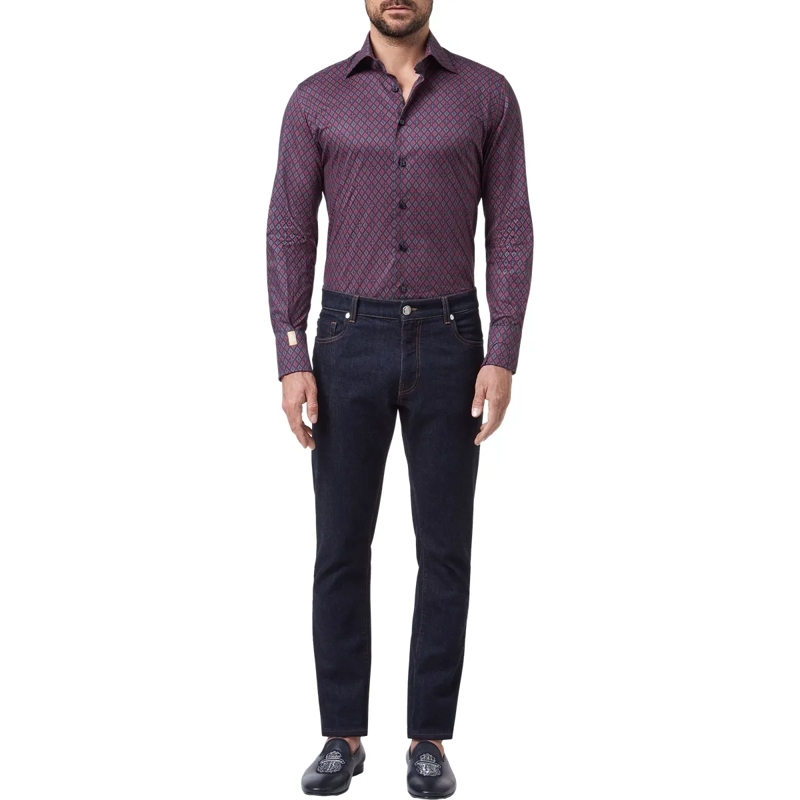 BILLIONAIRE Hemd Hemd Slim Fit dunkel-blau(Image 3)
