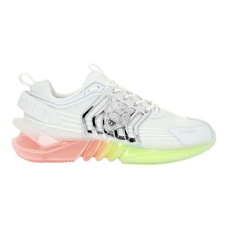 Plein Sport Low-Top-Sneaker Runner Sneaker Tiger weiss