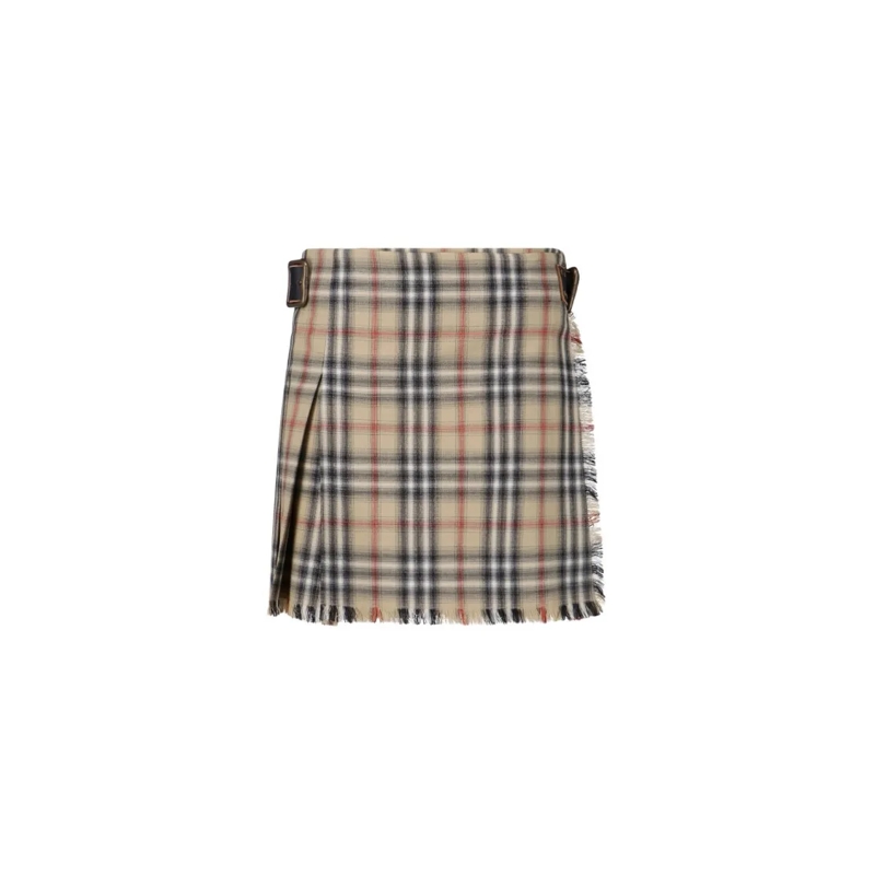 Burberry Minirock "Check" Mini Kilt – Beige Neutrals