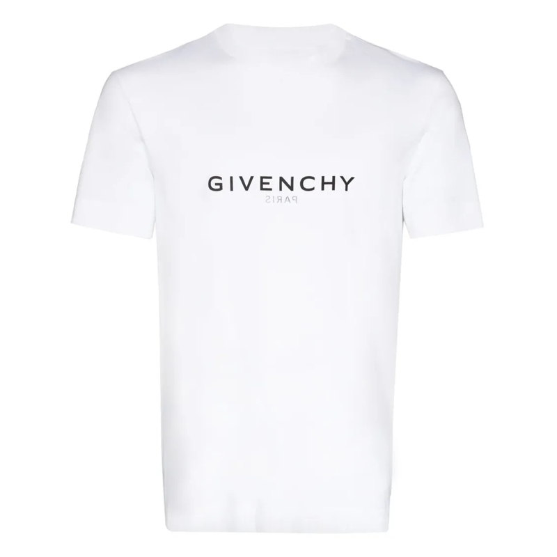 Givenchy T-shirt White Cotton Logo-Print T-Shirt White