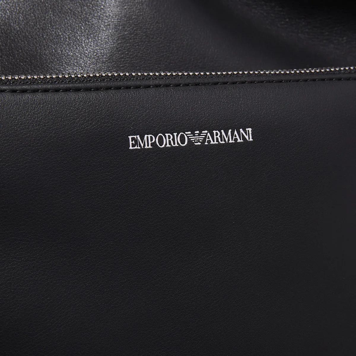 Emporio Armani Shoppers Shopping M Similnappa Goffrata Shopping M Quilte in zwart
