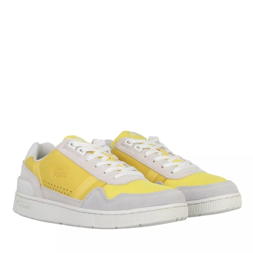 Lacoste T Clip Sneakers Off White Yellow lage-top sneaker