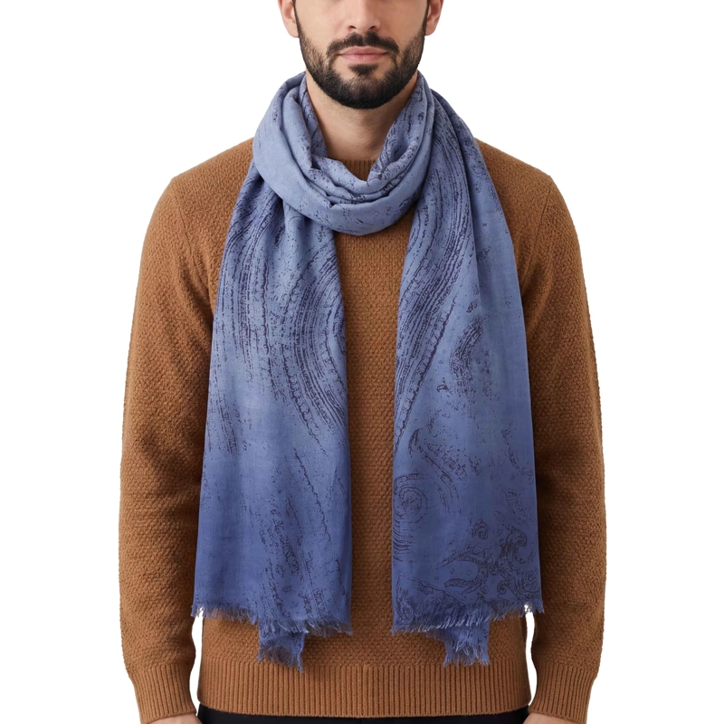 Altea Écharpe en laine Tuch mit Muster blau(Image 5)
