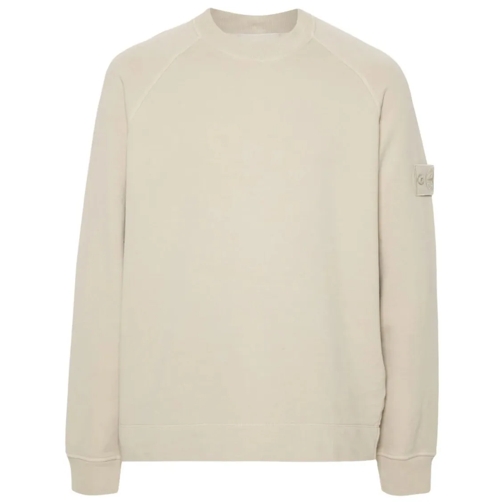 Stone Island Compass-Badge Beige Blouse Neutrals Sweatshirts