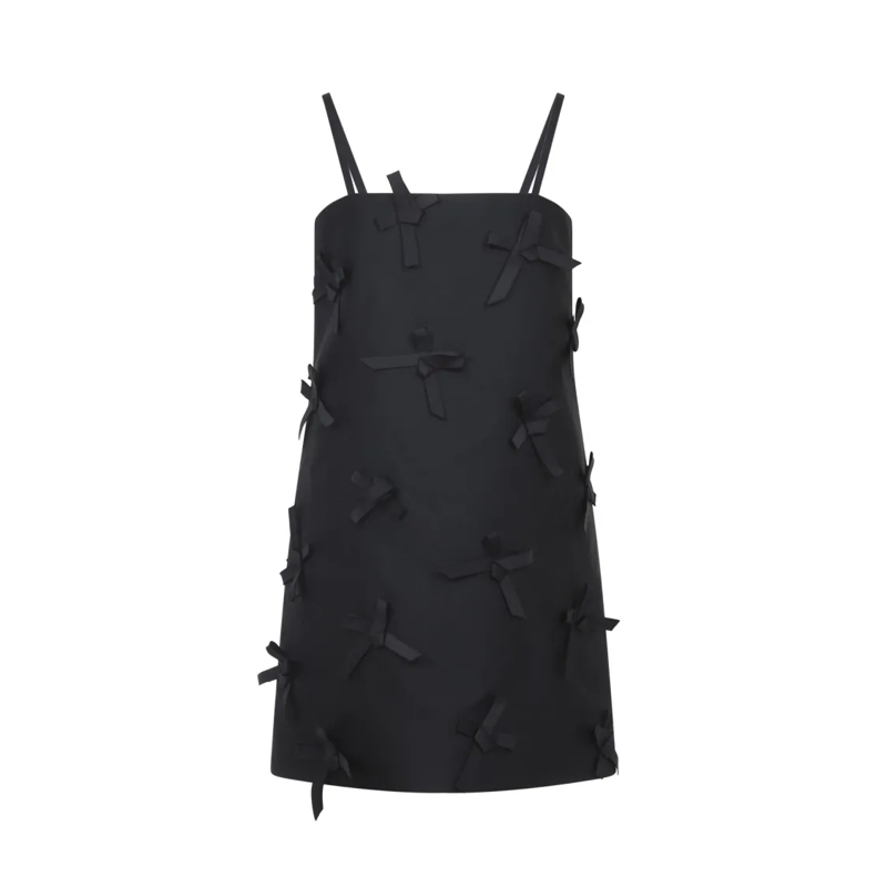 Jil Sander Mini-jurk Short Black Mini Dress Black