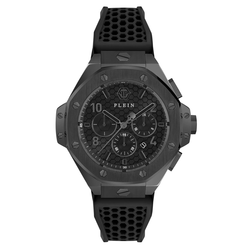 Philipp Plein Quarzuhr Quarz-Chronographenuhr Plein Chrono Royal 46 Mm schwarz
