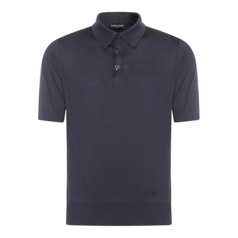 Dolce&Gabbana Polo shirt Classic Polo Shirt With Embroidered Logo Grey