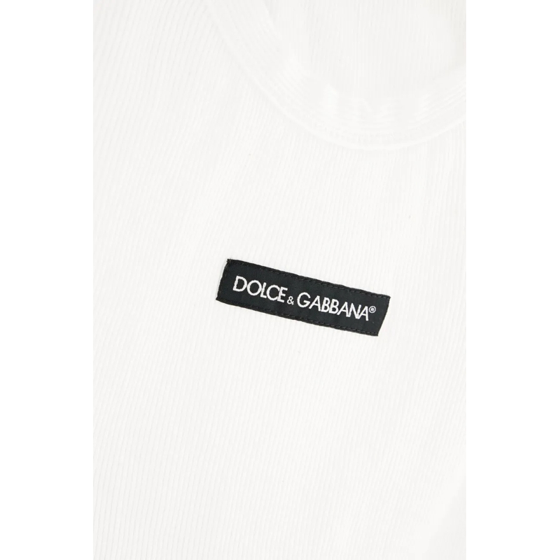 Dolce&Gabbana T-Shirt Dolce&gabbana White cotton top weiß(Image 3)