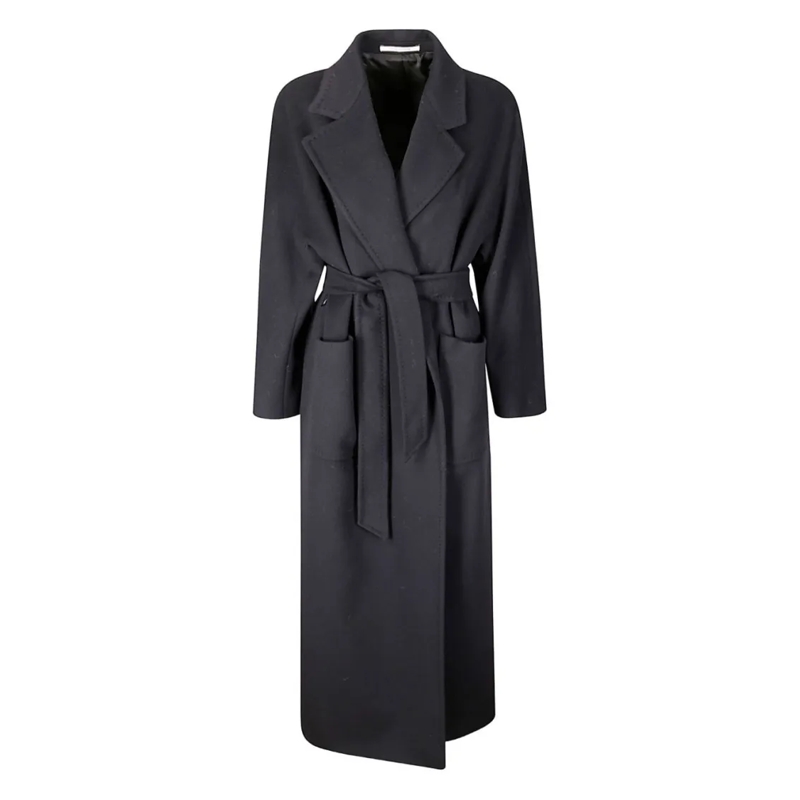Tagliatore Manteau de transition Virgin Wool And Cashmere Coat Black