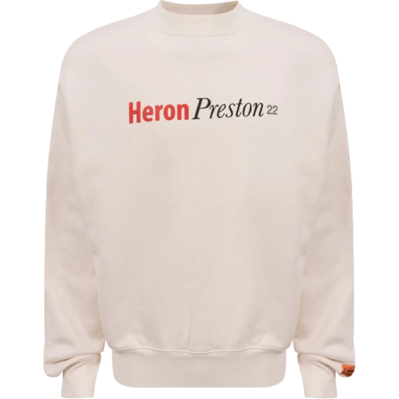 Heron Preston  Felpa con stampa logo weiß