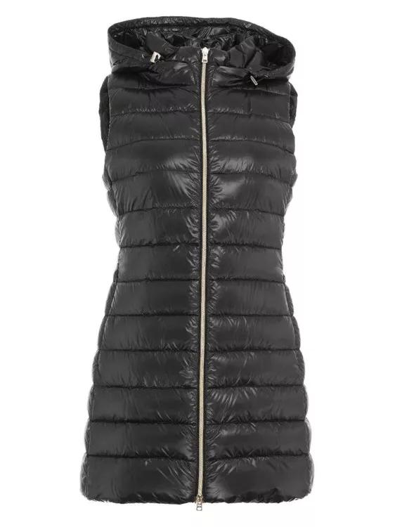 Herno Black Down Vest Black Donzen jassen