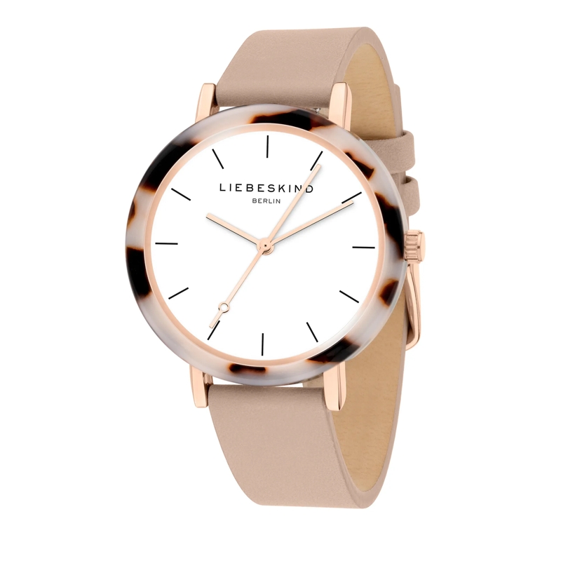 Liebeskind Berlin Quarzuhr Echtleder Acetat Statement nude(Image 5)