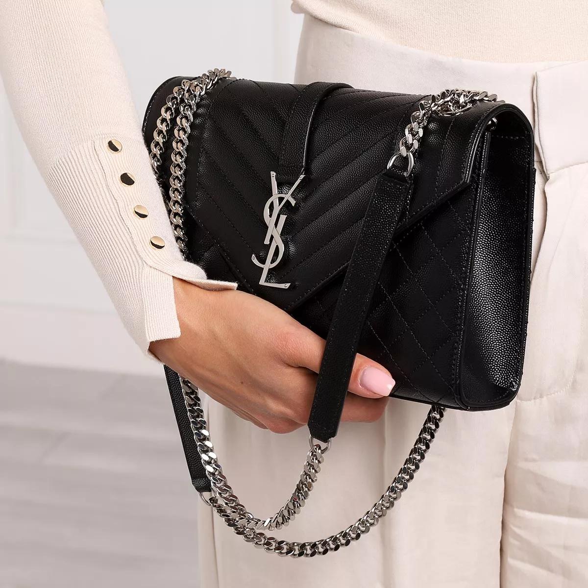Saint Laurent Crossbody bags Medium Monogramme Envelope Crossbody Bag Leather in zwart