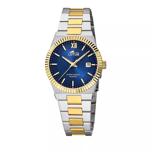 Lotus Stainless Steel Watch Bracelet Bicolor Quartz Horloge