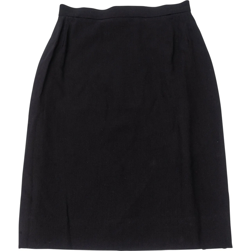 Chanel Midirock Chanel Noir Classic Wool Skirt (DE 36 / FR 38) schwarz