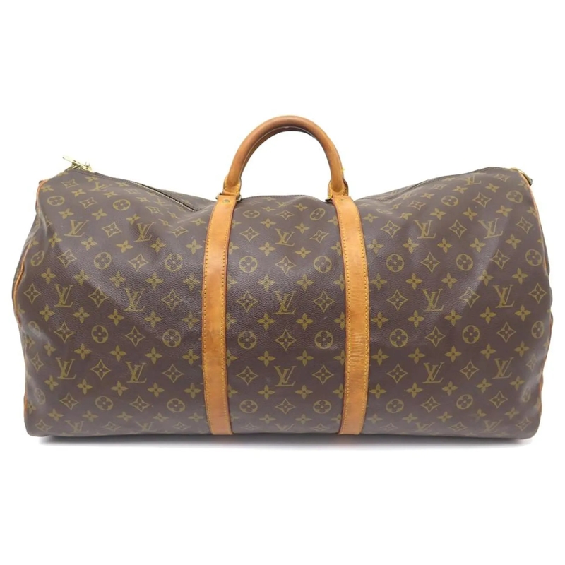 Louis Vuitton Weekender VINTAGE LOUIS VUITTON KEEPALL DUFFLE BAG 60 MONOGR braun