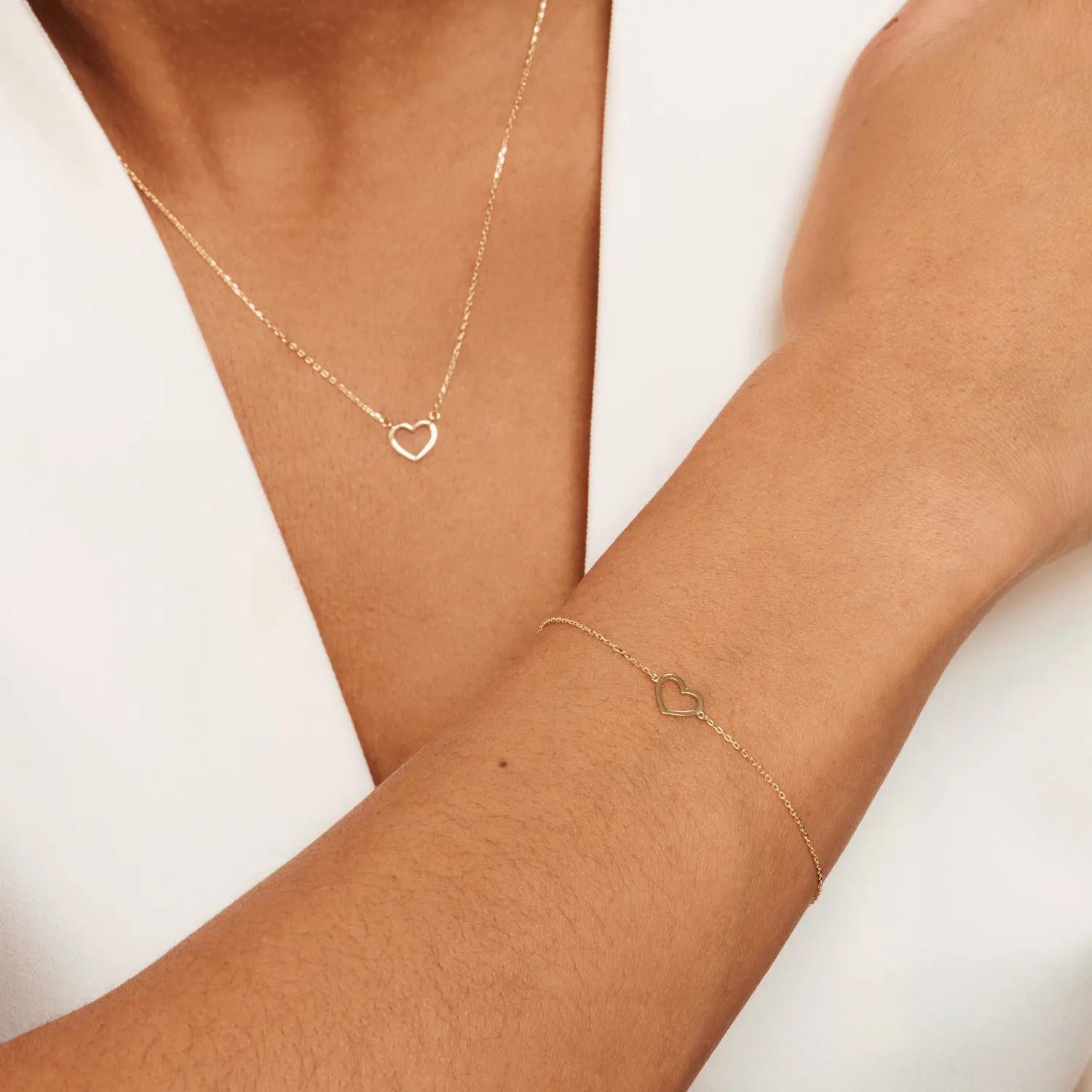 Thumbnail - Isabel Bernard Halskette - Belleville Amore 14 Karat Collier With Heart - Gr. unisize - in Gold - für Damen